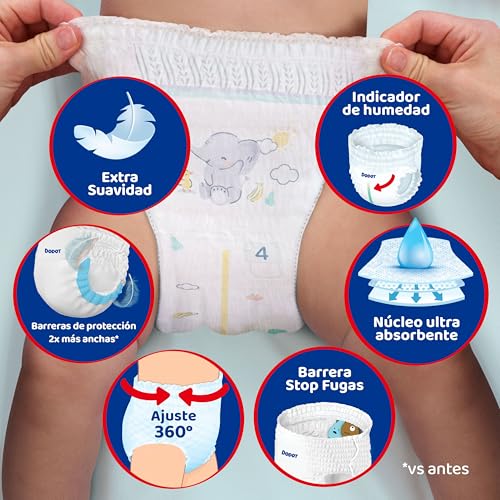 Miniatura 5 de Dodot Activity Pants Pañal-Braguita Talla 4, 86 Pañales, 9kg-15kg, Con Ajuste 360 Que Ayuda A Prevenir Holguras Y Fugas Y Materiales Extra Suave