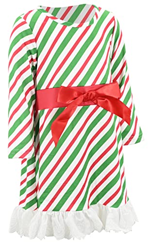 Image of Girls Long Sleeve Ruffled Dresses for Toddlers and Kids