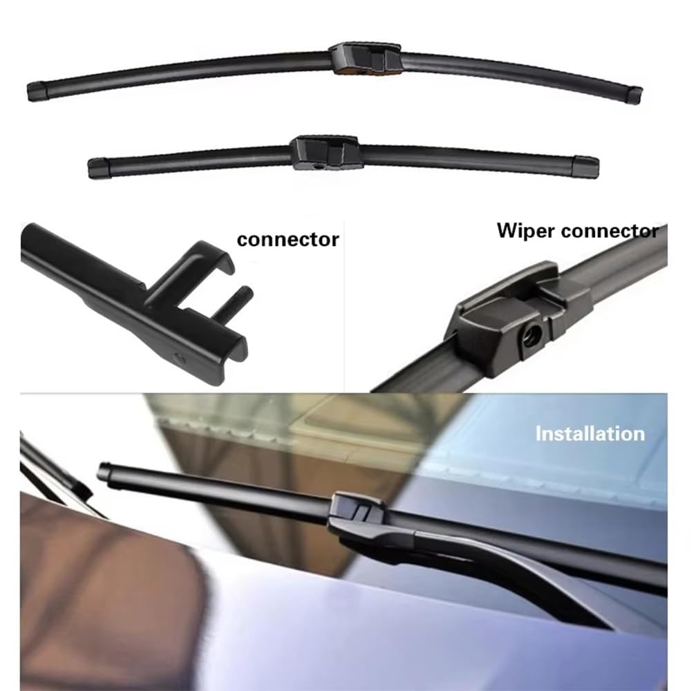 Kit Essuie-Glaces Avant Et Arrière RECAMBO Pour BMW Série 5 Touring F11 2010-2017 - Qualité Allemande