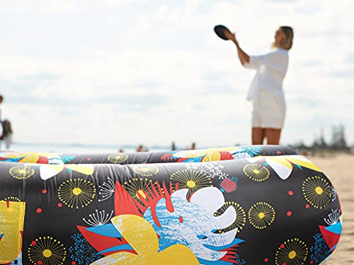 Image of WEKAPO Inflatable Sun Lounger, Air Sofa, Hammock, Portable, Waterproof and Leak-Proof, Ideal for Backyard, Beach, Travel, Camping, Picnics and Music Festivals