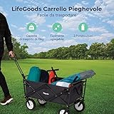 Zoom IMG-1 lifegoods carrello spiaggia pieghevole con Zoom IMG-1 lifegoods carrello spiaggia pieghevole con