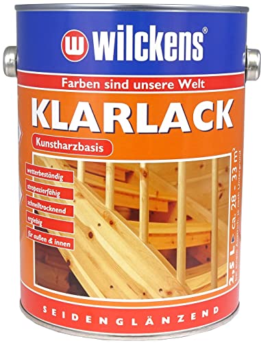 Wilckens Kunstharz Klarlack seidenglänzend, 2,5 l, farblos