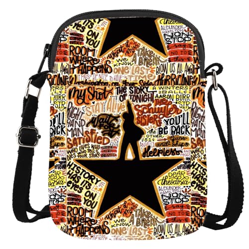 American Musical Inspired Typography Crossbody Bag Musical Theatre Gift Theater Fans Gift