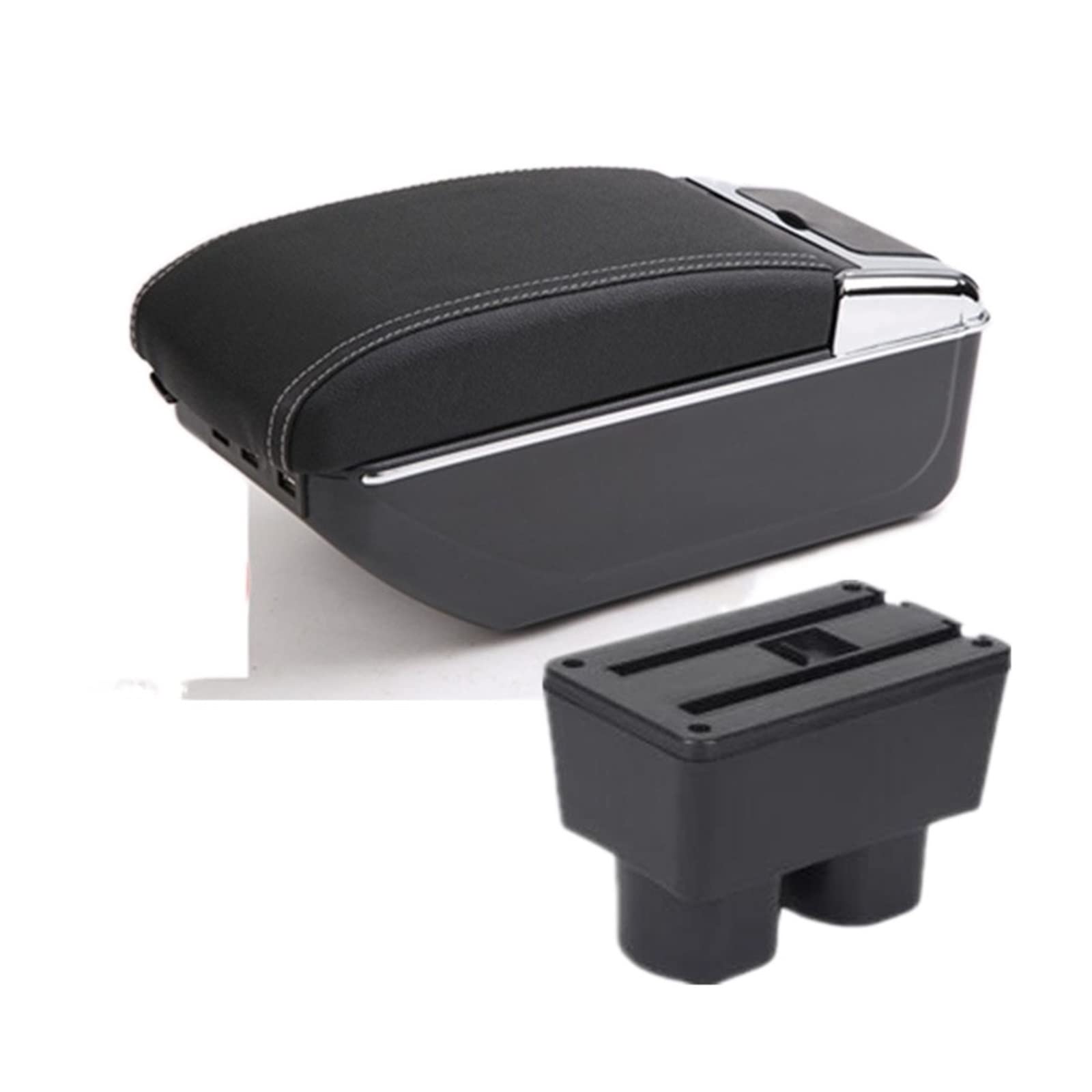Baiqimv For Nissan For Sylphy For Versa For Tiida C11 For Latio Car Armrest Box Interior USB Center Storage Box Accessories(D3 7USB)