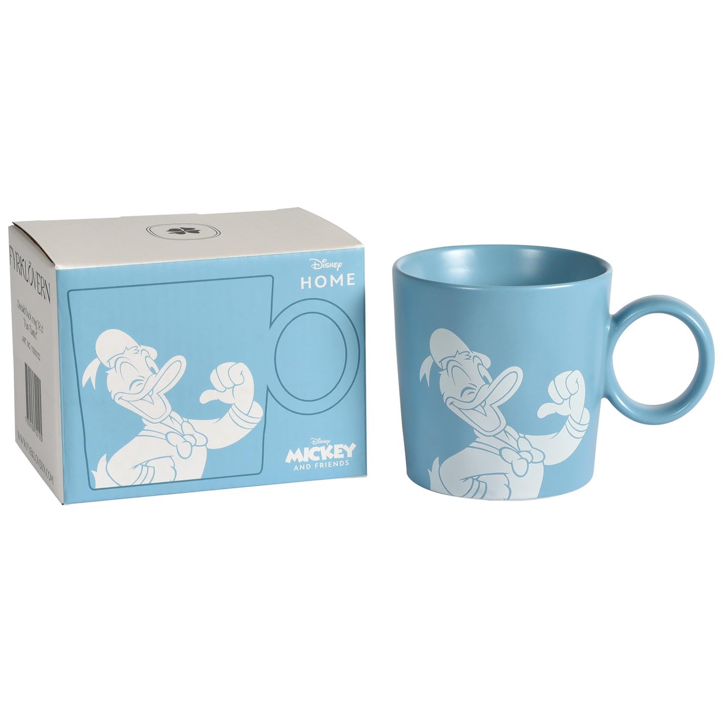 Micky & Freunde Kaffeetasse Disney, 6er-Set, 320 ml, Steinzeug, Spülmaschinenfest, Seidenmatte Glasur, inkl. Geschenkbox, Mehrere Farben