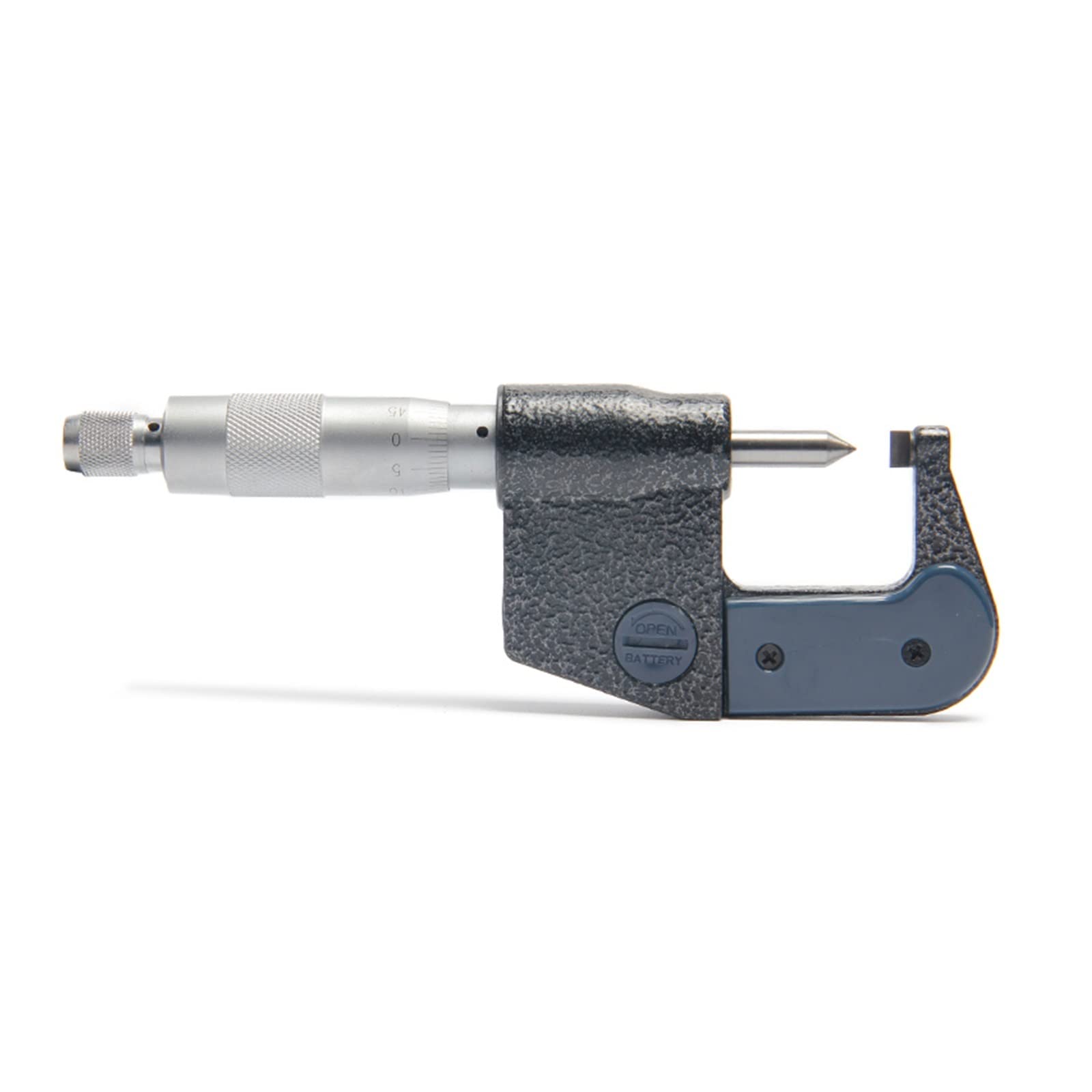 Micrometro Digitale, Micrometro digitale a punto singolo 0-25mm/0.001 Sonda 60 gradi pollici/mm Punta lama Brobe Caliper Strumenti di misurazione