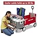Radio Flyer 3-in-1 Folding Wagon with Cooler Caddy for Kids, Garden & Cargo (Amazon Exclusive), Red Collapsible Wagon