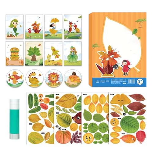 Artigianato Del Ringraziamento Per Bambini - Progetto Del Ringraziamento Con Foglie Autunnali,Forniture per Attività Divertenti a Scuola Casa e Festa per Ragazze e Bambini Decorazioni Estaci