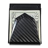 Billetus Optimus Carbon Fiber Money Clip & Wallet- New Design (Black)