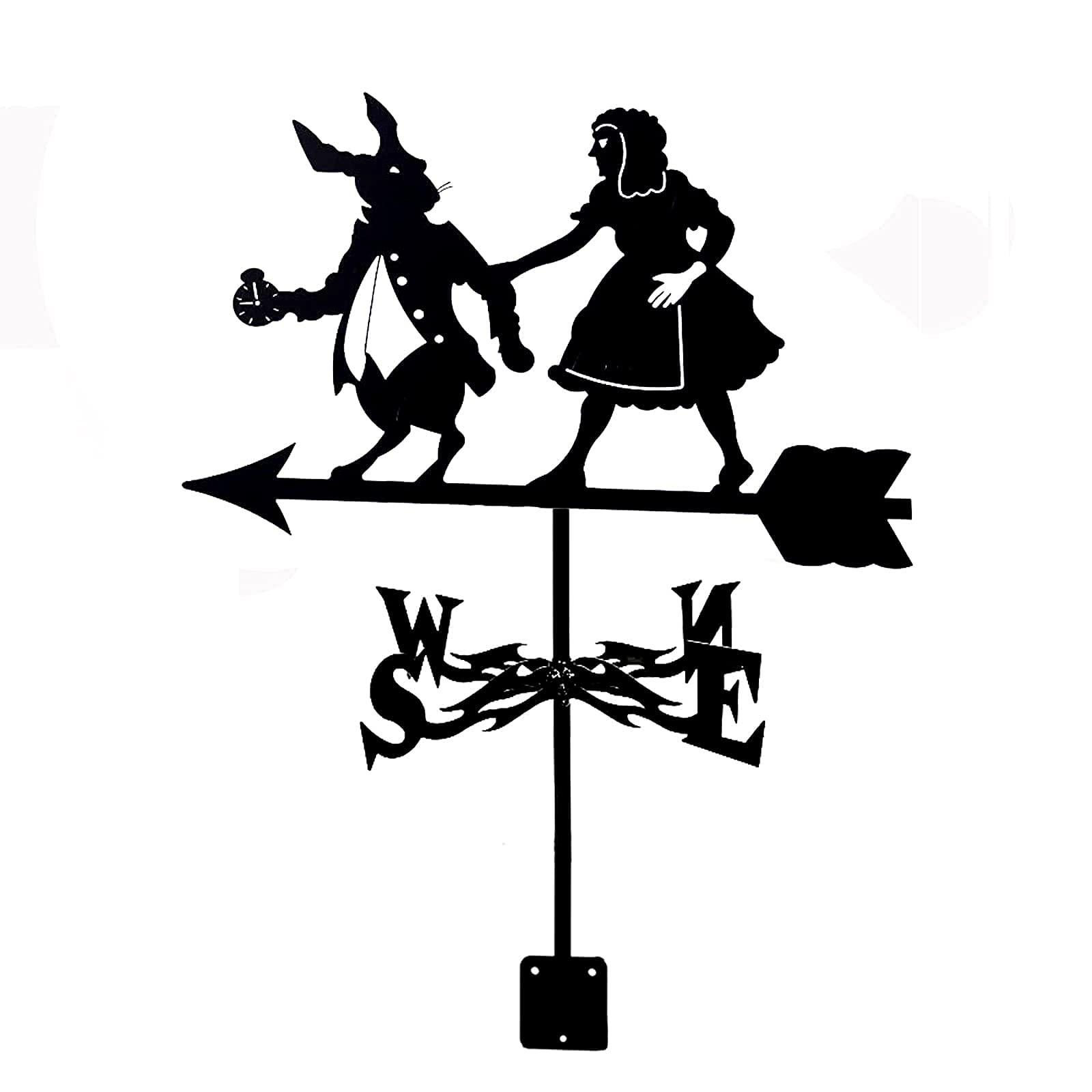 Girouette en acier inoxydable précise : indicateur de direction du vent noir longue durée - 8