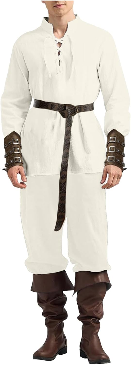 Mens Clothing Medieval Clothing Mens Clothing Classic Lace Up Shirt Shirt Pants Accessories Set Mens Suits Tuxedo Men Suit