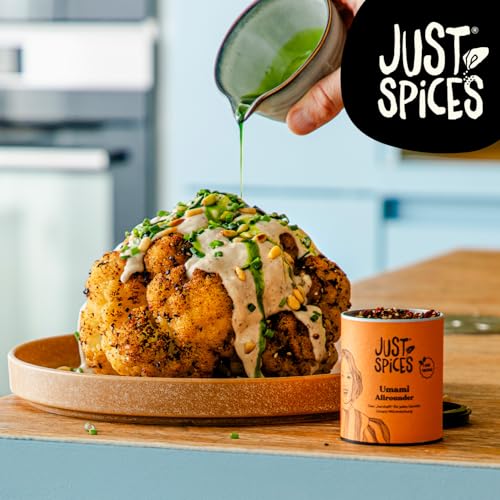 Just Spices Umami Allrounder I Soßen, Fleisch, Gemüse & mehr herzhaft würzen I Gewürzdose, 55 g