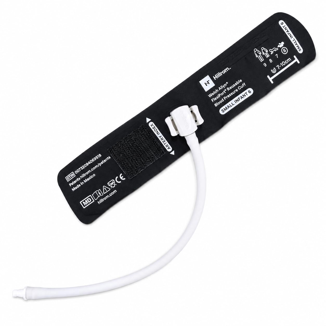 FlexiPort Reusable NIBP Blood Pressure Cuff for Small Infant (7-10 cm) | Neonatal BP Monitoring Cuff | Soft & Durable Medical Grade Fabric | Compatible with FlexiPort NIBP Systems-image-3