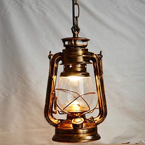 Lanterne unique GZZ lustre en fer suspendu pour éclairer un couloir sombre