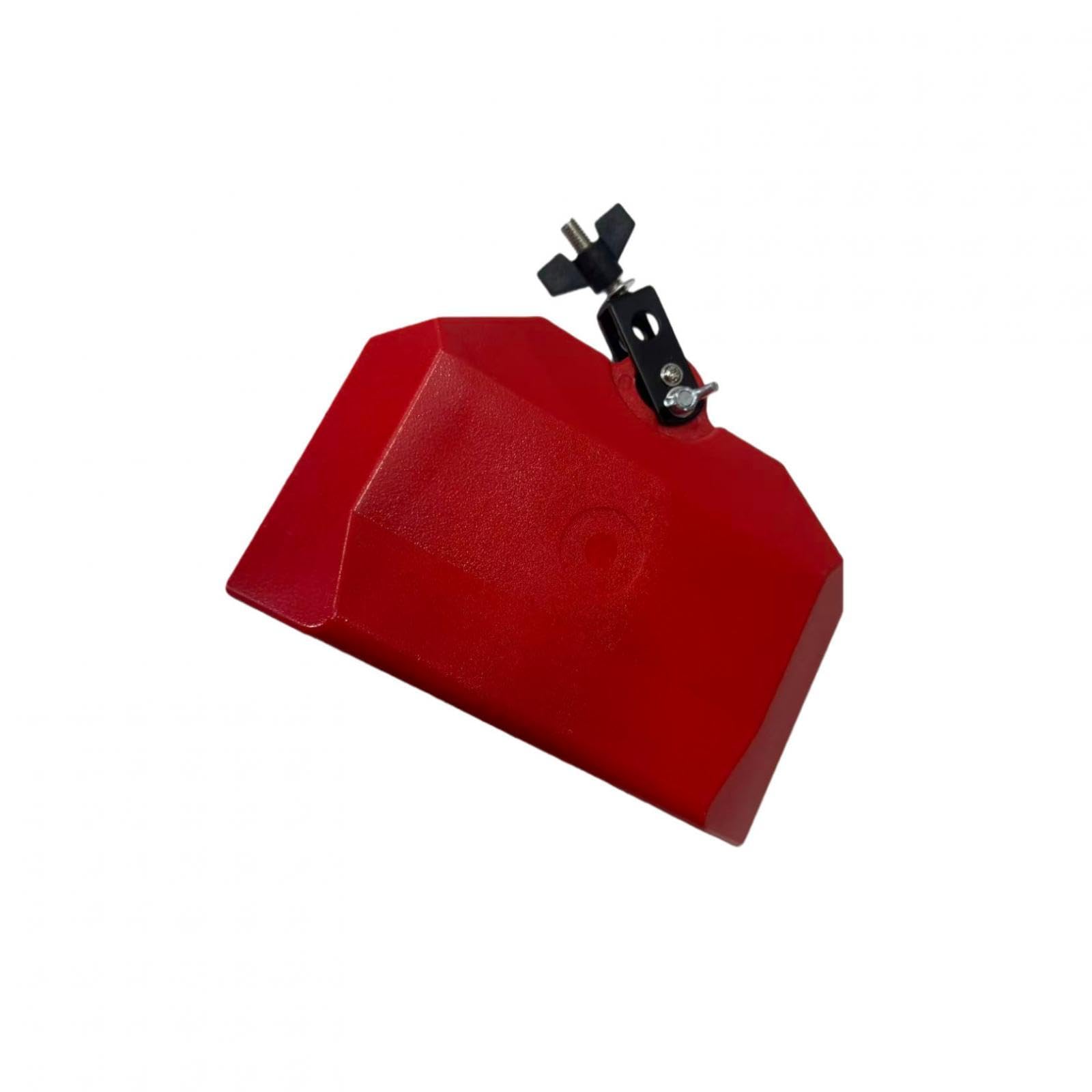 5 Stück Musikalisches Percussion Block Rhythmusblock Schlaginstrument Zubehör aus Robustem Pp Material mit Vielseitigem Klang für Musiker Anfänger, Rot
