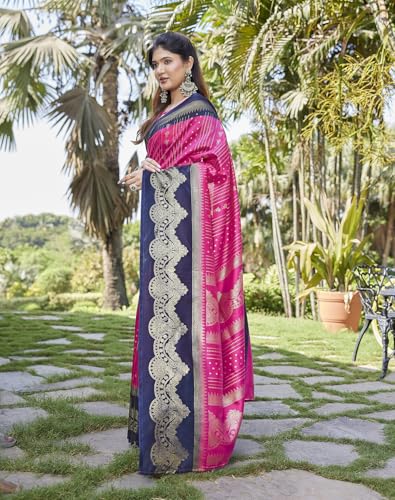 Image of Yashika Women's Banarasi Kanjivaram Art Silk Saree|Sarees for Women Ethnic Wear