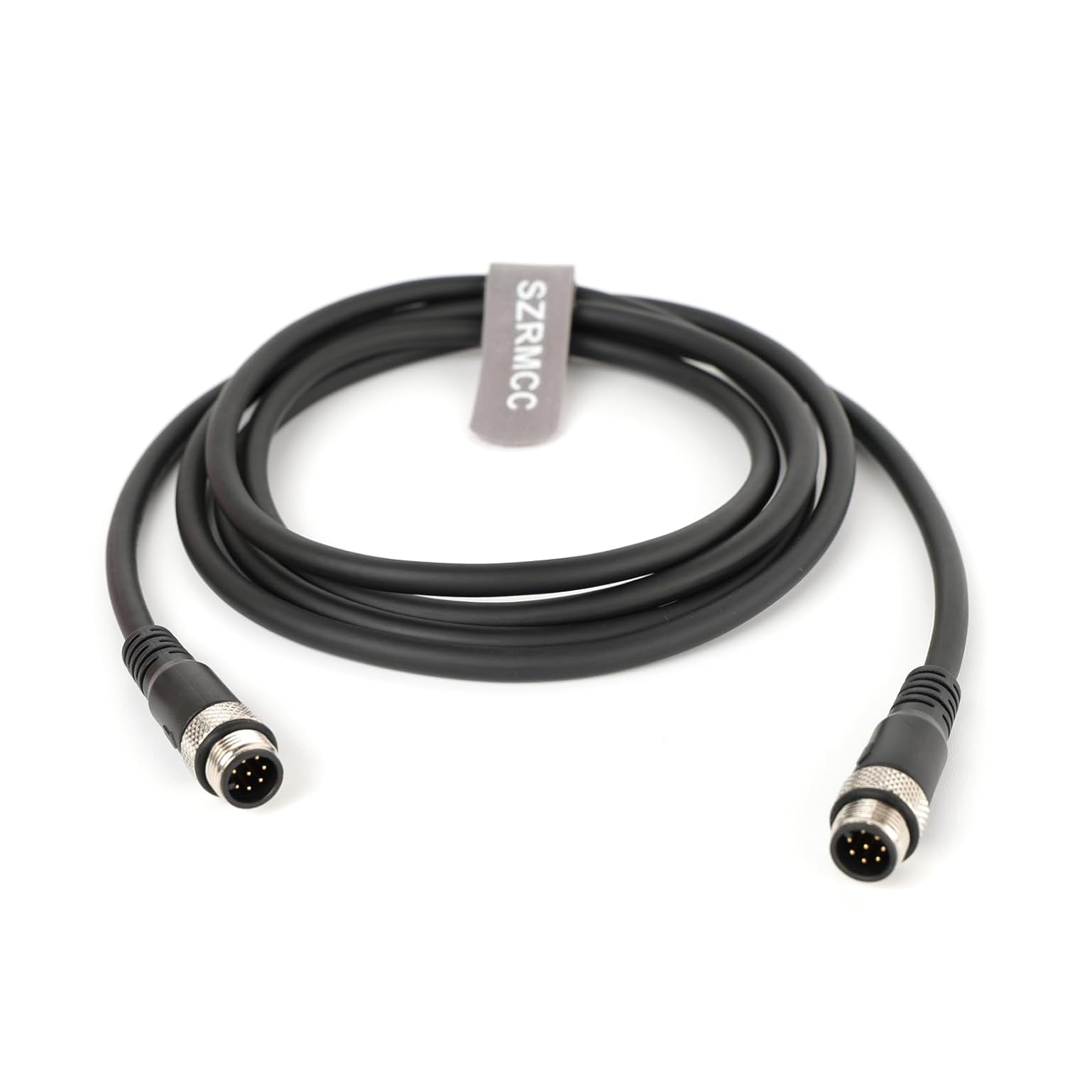 SZRMCC M12 Aviation Sensor Actuator Cable A Code 8 Pin Male to Male High Flex Electrical Cable for Cognex Industrial Automation Fieldbus Module (25m)