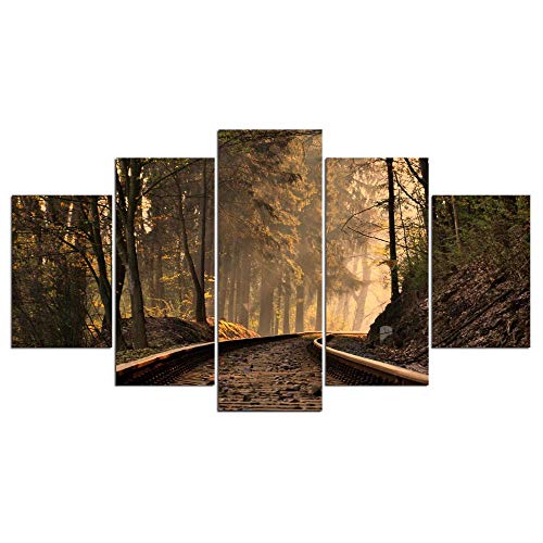 Toile intissée haute définition forêt sauvage sans cadre pour mur art