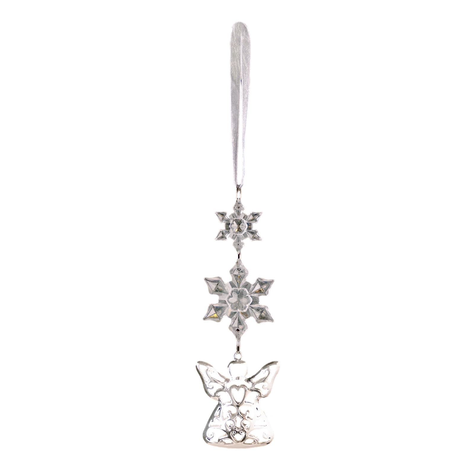 Tsophreniq Christmas Decorations Shatterproof Snowflake Hanging Ornament for Holiday Party Tree Home Christmas Ornament Clear Hanging Decorations
