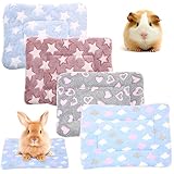 Hjyokuso 4 Stück Kleintier Meerschweinchen Hamster Bett Haus Winter Warm Eichhörnchen Igel Kaninchen Chinchilla Bett Matte Haus Nest Hamster Zubehör(30x40cm)