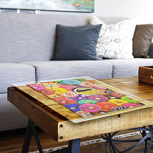 Image of Azar Displays 179620 Clear Acrylic Plexiglass Sheet Cut to Size, Quality 3 /16 inch Thick Acrylic, Transparent Plastic Board, Size: 20 inch x 20 inch Perspex Plastic Panel, Multi-Purpose projects, Crafts, 2-Pack