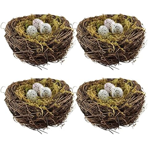 YEUQWJ 4PCS Handmade Birds Nest Cover