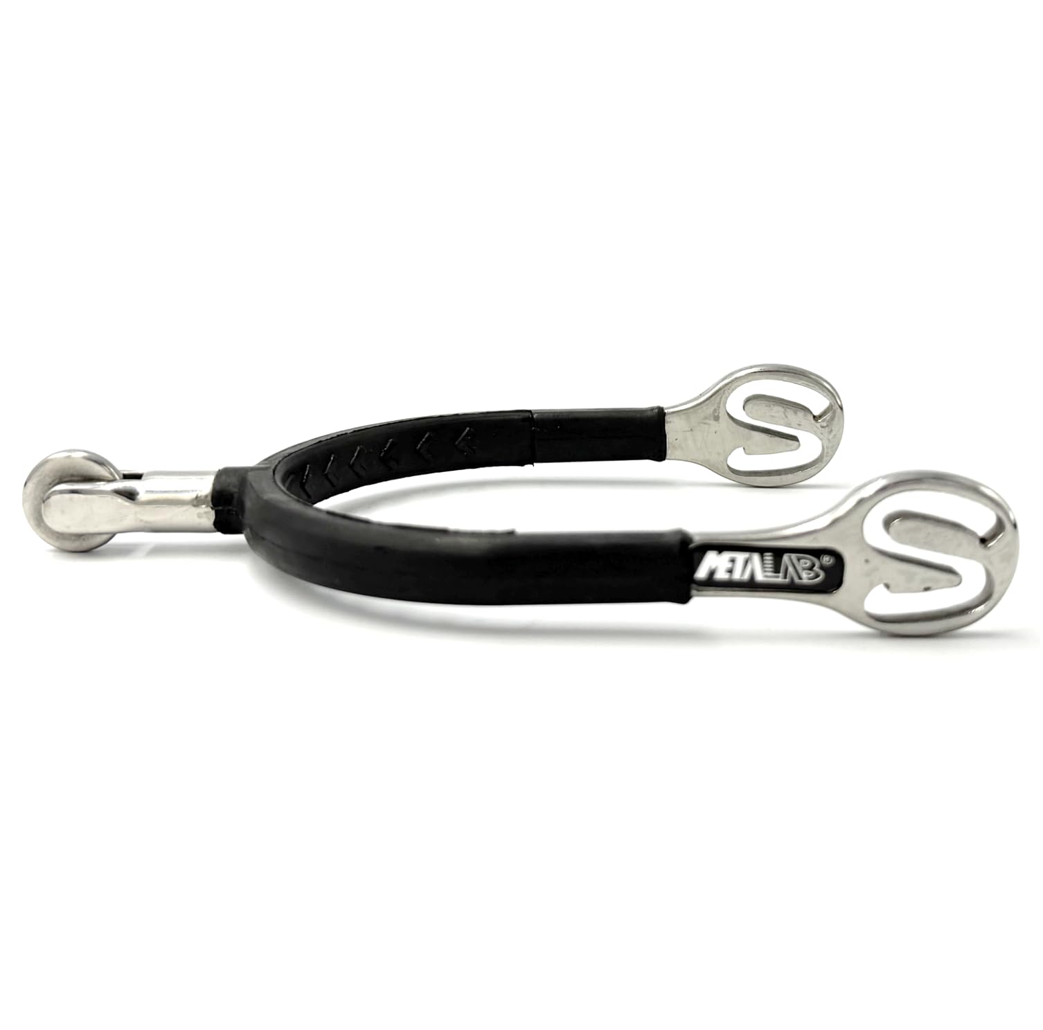 ES1082 METALAB SuperSpur Radsporen mit Soft Räder und Gummi aus hochwertiger Edelstahl Reitsporen Reiten Sporen Spur (M 40 mm - Damen)