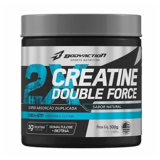 Creatine Double Force - 300G Natural, Body Action