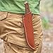 BPSKNIVES BS2FT CSH - Full Tang Bushcraft Knife With Leather Sheath - Survival Tactical Knife - Camping Knives - Outdoor Knives - Fixed-Blade Carbon Steel Utility Knife