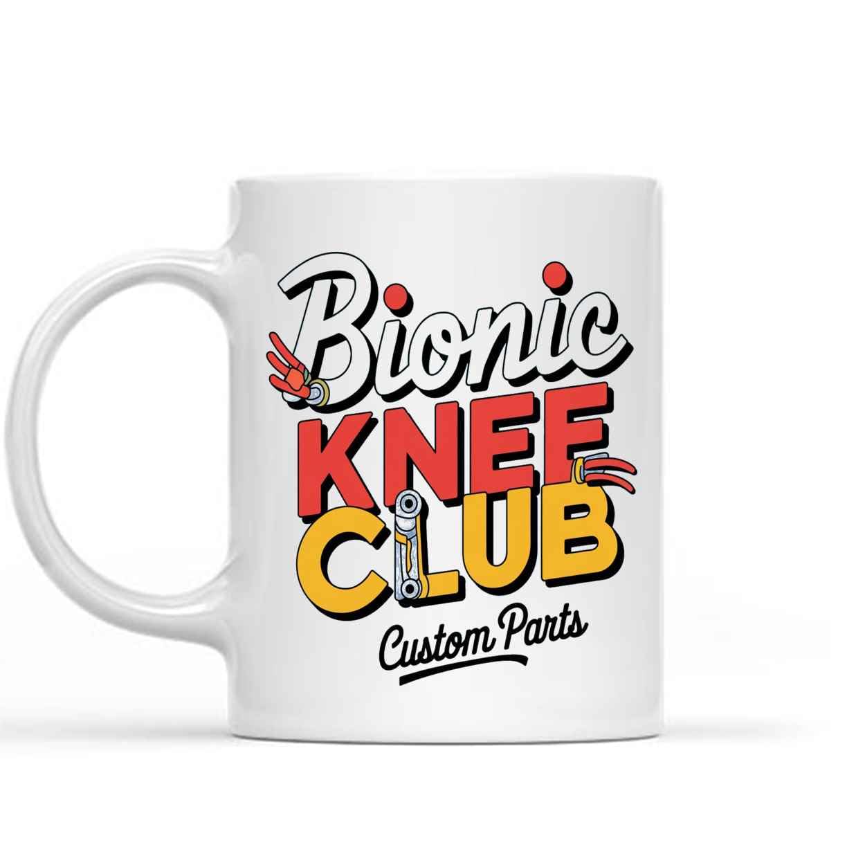 Gift Idea for Important Person Custom Parts Knee Replacement Funny Gift 11 & F 11 Oz White Ceramic Coffee Mug