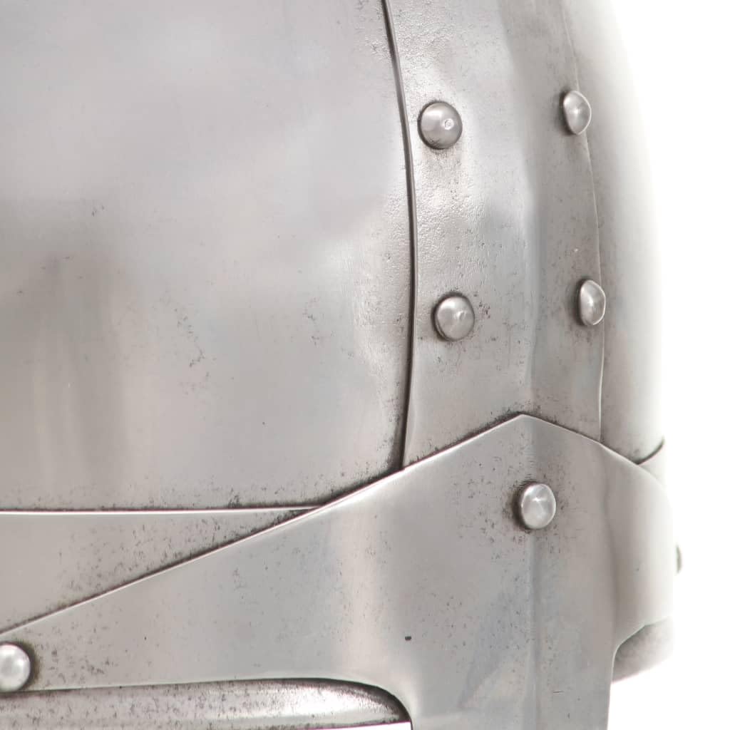 Genérico Réplica de Casco de Caballero Medieval Antiguo Larp Acero plata-286216