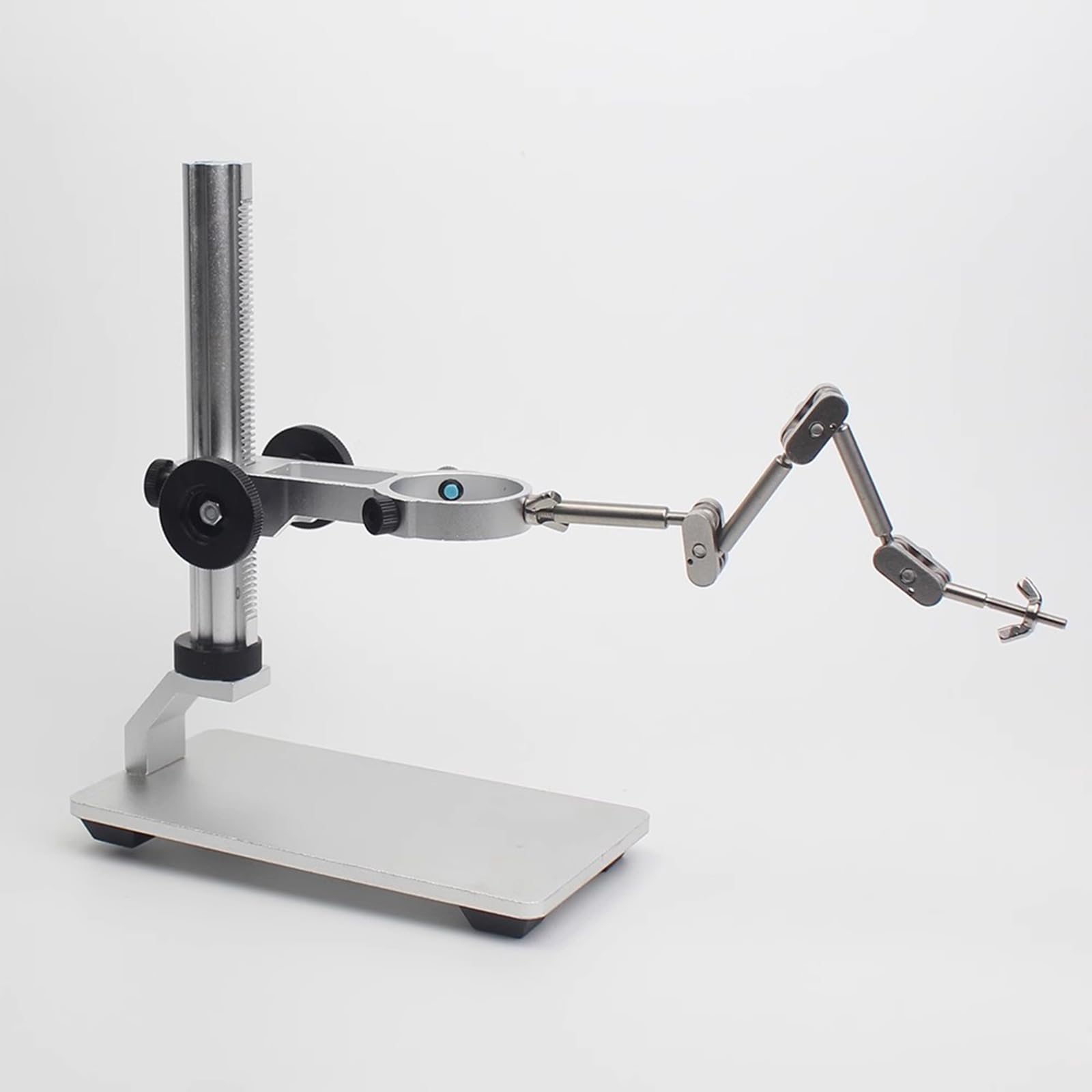 Kit Armatura Stop Motion, Braccio Rig in Acciaio Inox e Lega di Alluminio, Supporto Binario 20cm, con 6 Connettori, Supporto Regolabile per Animazione Stop Motion e Fotografia Time-Lapse