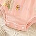 MYVLNA ​Baby Girl One-Piece Boutique Romper with Attached Floral Tulle Skirt and Lace Bow Headband​ (Pink, 1-3 Months)