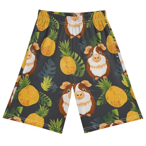 Guinea Pig Pineapple Short Pajama Pants Bottoms Soft Sleepwear with Pockets