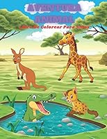 AVENTURA ANIMAL - Libro De Colorear Para Niños: ANIMALES MARINOS, ANIMALES DE GRANJA, ANIMALES DE LA SELVA, ANIMALES DEL BOSQUE Y ANIMALES DEL CIRCO B08KH3R5JY Book Cover