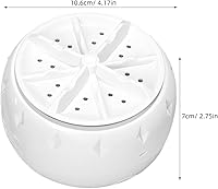 Vista 7 de Lavadora portátil con mini turbina con alimentación USB, lavadora eficiente totalmente automatizada para caravana, camping, viajes, uso doméstico