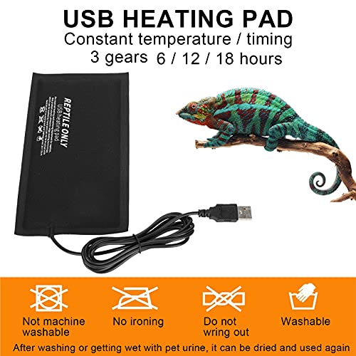Alfombra Calefactora USB para Reptiles Pequeña miniatura 4