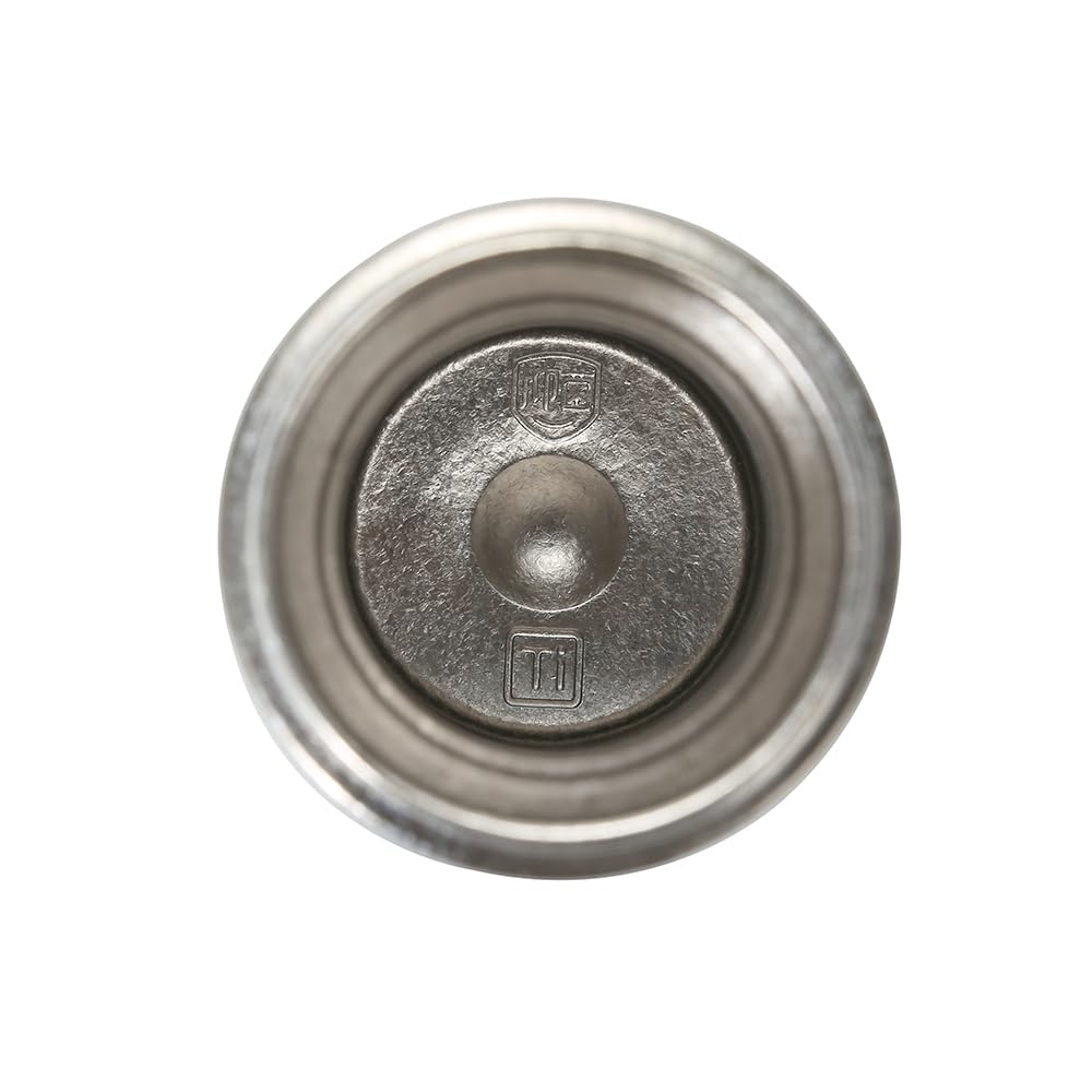 Titanium Thermosflaschen mit Teefilter, doppelwandiger Vakuum-Wärmebecher, silber, langlebig und leicht, für heiße und kalte Getränke Thermobecher mit integriertem Sieb (500ML)