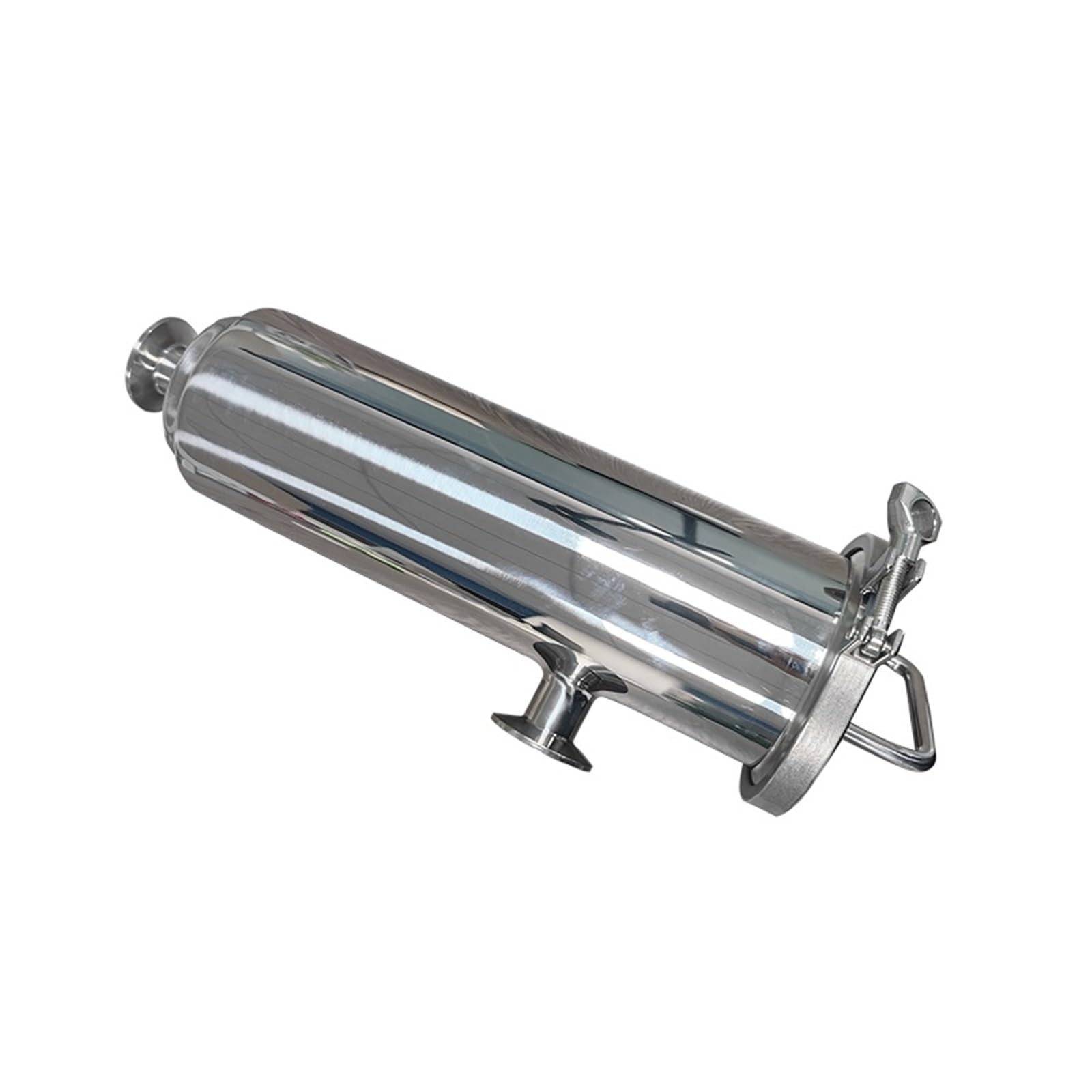 MQXFCZUX 2" Tri Clamp Right-Angle Type Filter Stainless Steel SS304, Wedge Filter Side Entry Wort Strainer 100mesh