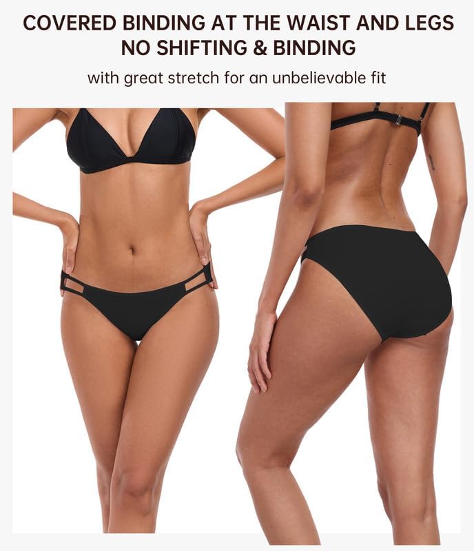 ANLIQI String Bikini Underwear for Women Soft Stretch Modal Bikini Panties High Cut Stretch Ladies Hipster Panty S-3XL - Image 3