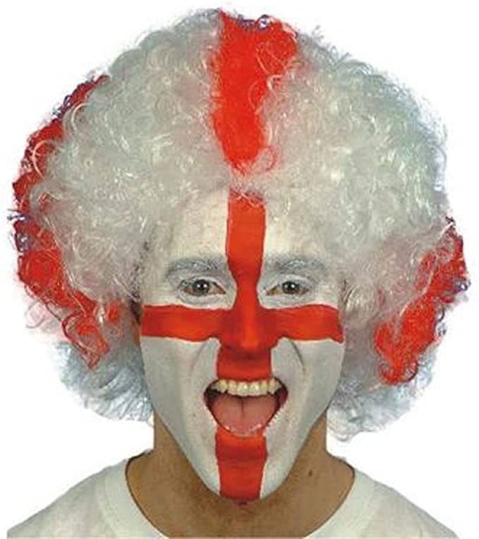 ToylandSt Georges Cross Wig - England Supporters Wig