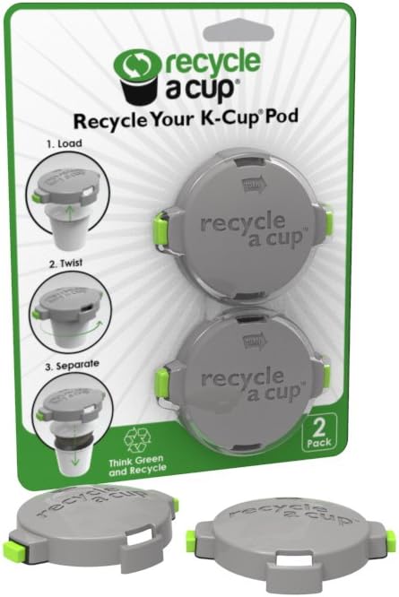 Medelco Recycle A Cup - Coffee or Tea Pod Recycling Tool - Compatible with K-Cups - Best Single Serve Coffee Pod Recycling Tool - K Cup Recycling - Single Serve Pod Cutter (pack of 2)