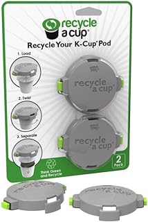 Medelco Recycle A Cup - Coffee or Tea Pod Recycling Tool - Compatible with K-Cups - Best Single Serve Coffee Pod Recycling Tool - K Cup Recycling - Single Serve Pod Cutter (pack of 2)