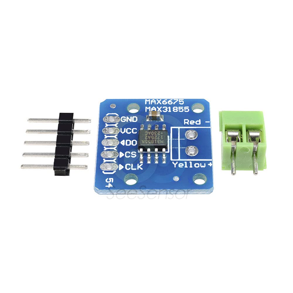 MAX31855 MAX6675 Module K Type Thermocouple Temperature Sensor Breakout Board Temperature Measurement Module 3-5V DC