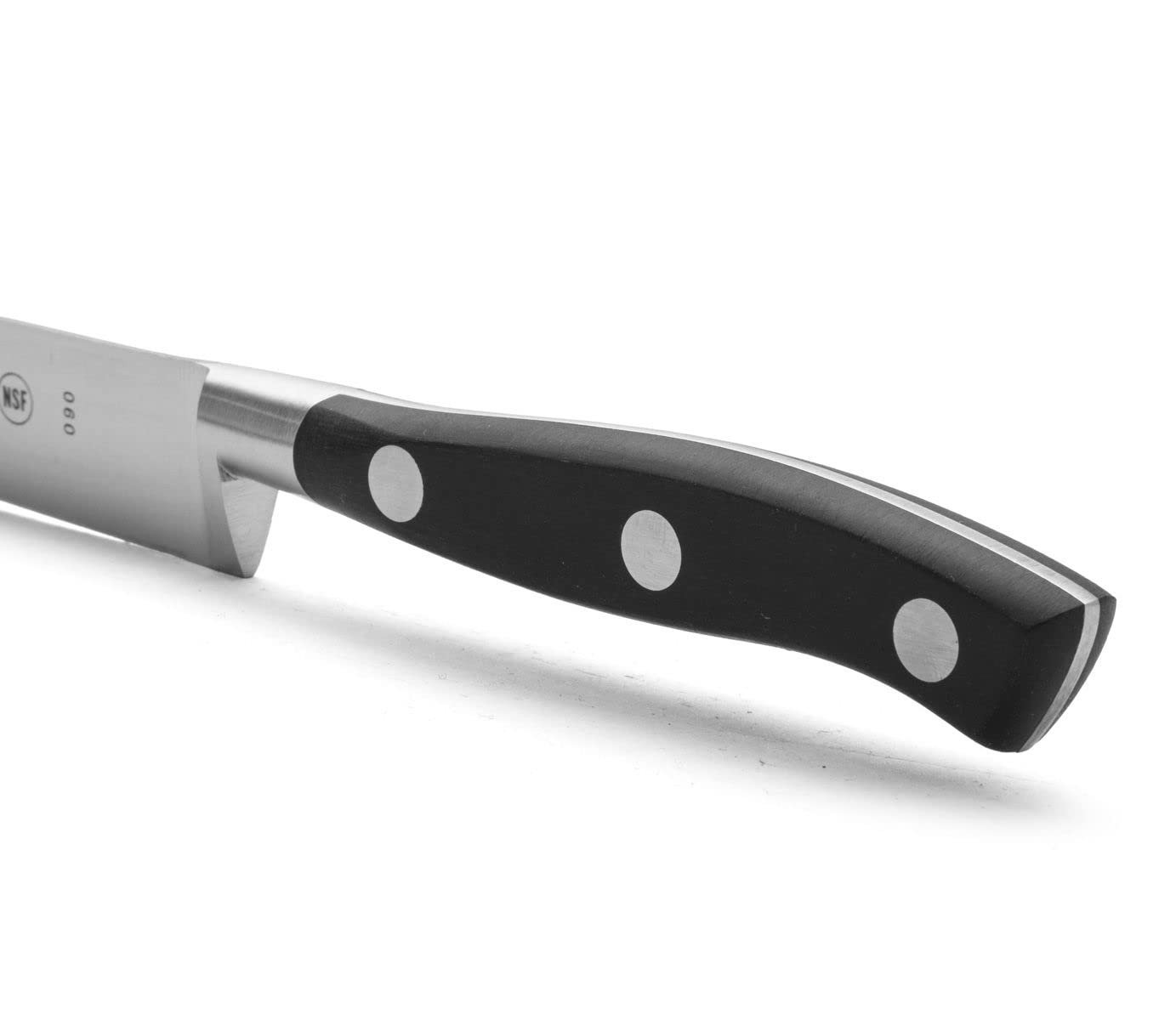 Arcos Serie Riviera - Juego 4 Cuchillos Chuleteros - Hoja de Acero Inoxidable Forjado NITRUM 130 mm - Mango de Polyoxymethylene (POM) Color Negro