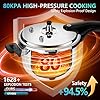 Premium Stainless Steel Pressure Cooker 4 quart small,8 Safety Features & Quick Cooking | stovetop pressure cookers;instant pot pressure cooker;olla de presion pressure cooker 4+qt mini #5