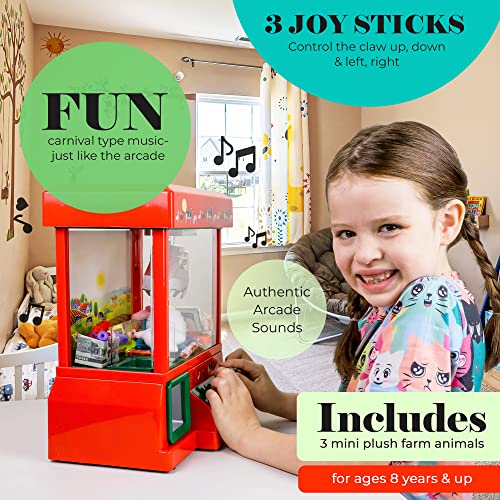 Bundaloo BUN-885 Claw Machine Arcade Game - Electronic Mini Candy And Toy Grabber Dispenser thumb #5