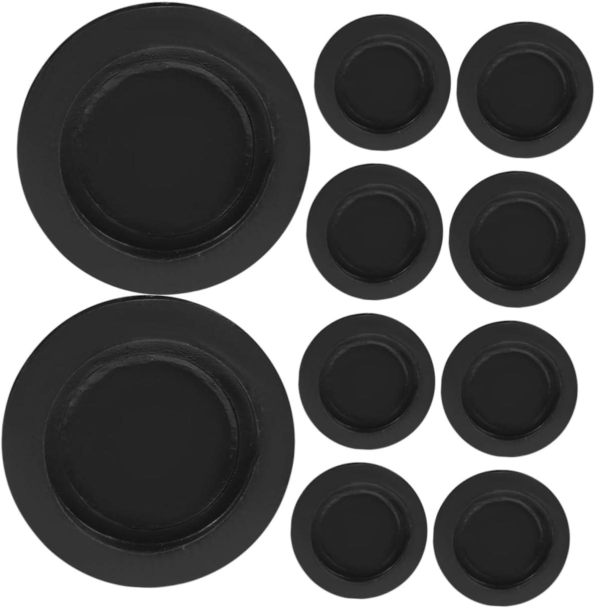 VICASKY 10pcs Box Round Rubber Stopper Piggy Bank Hole Plug Plaster Doll Stoppers Plaster Figurine Plug Round Piggy Bank Stopper Money Bank Plug Jar Bottom Plugs Replace Supplies