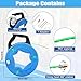 Teodute Fish Tape Wire Puller 4.5mm 196FT, Electrical Fish Tape with 7 pcs Leader Tip, Fish Tape Fiberglass, PET Wire Fishing Tools Cable Running Rod with Steel Reel Stand for Wiring