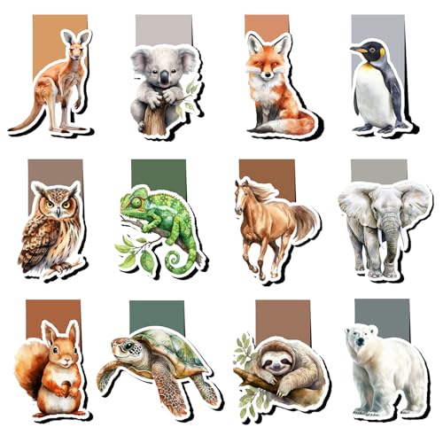 Magnetische Lesezeichen Kinder, Give Aways kindergeburtstag Mitgebsel, Kleinigkeiten für Kinder, Kleine Geschenke für Kinder Buchliebhaber, Lesezeichen Tiere Magnetlesezeichen Kinder Lesen Zubehör